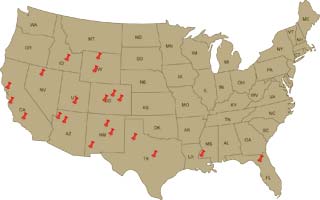 Locations We Have Served in the United States